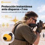 Auriculares electrónicos de protección auditiva Earmor M23T AI, vista 2